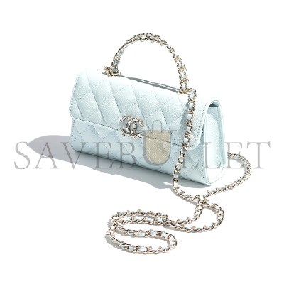 CHANEL FLAP PHONE HOLDER WITH CHAIN GRAINED SHINY AP3238 (18*10*4.5cm)